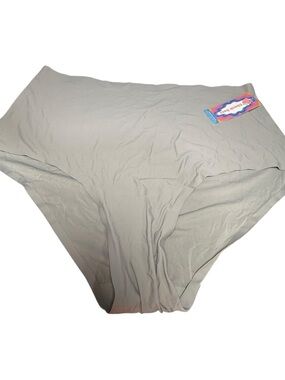 Cheek Boss Seamless Brief Panties Gray Solid Size 3X NWT